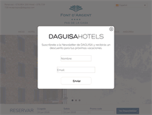 Tablet Screenshot of hotelfontdargentpasdelacasa.com